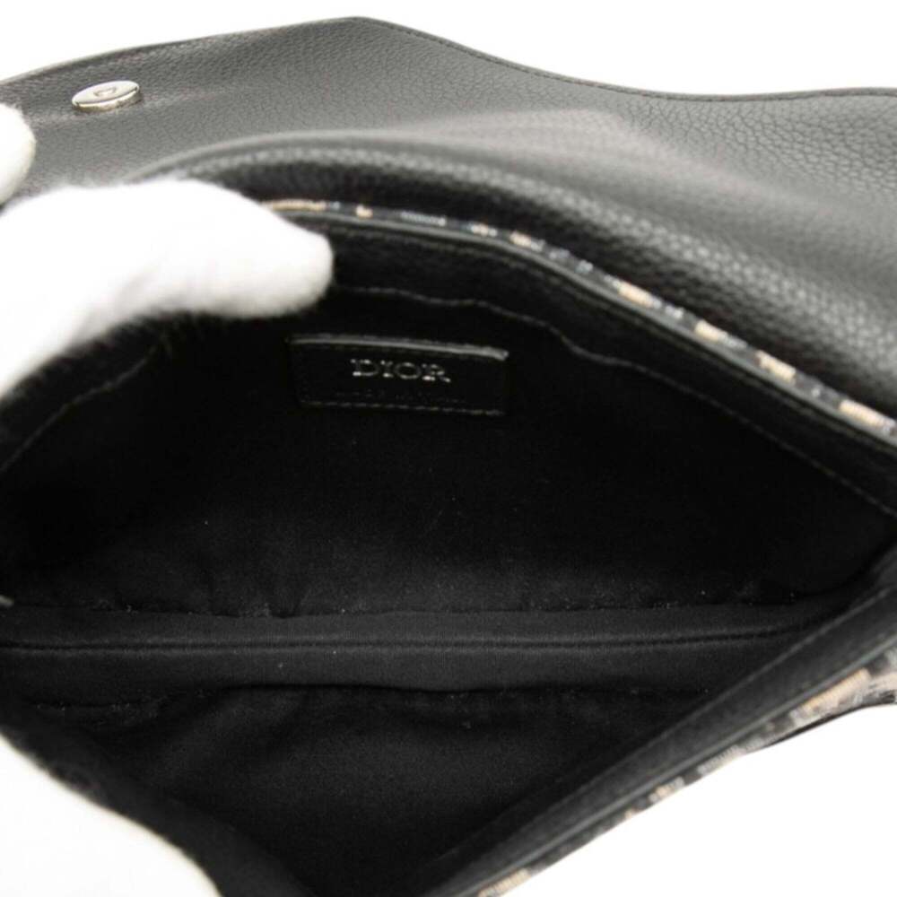 CHRISTIAN DIOR Black Leather Shoulder Bag - Picture 4 of 6